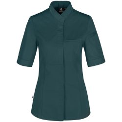 JOBELINE Damen Kochjacke Marco Kurzarm; Kleidergrösse 42; petrolgrün