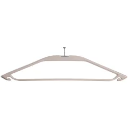 PULSIVA Kleiderbügel Percio für Diebstahlsicherung; 45.5x17.9 cm (LxH); taupe; 12 Stück / Pack