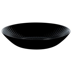 Luminarc Teller Cottage tief; 780 ml, 20x4.2 cm (ØxH); schwarz; rund; 6 Stück / Pack