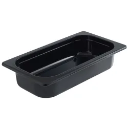 VEGA GN-Behälter Melamin 1/3; GN 1/3, 2000 ml, 32.5x17.6x6.5 cm (LxBxT); schwarz