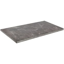 VEGA Outdoor-HPL Tischplatte Esterno rechteckig; 130x80x3 cm (LxBxH); schwarz/marmoriert; rechteckig