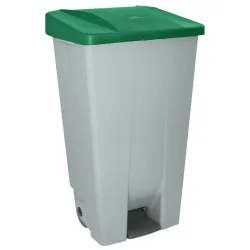 Denox Abfalleimer Bales; 120000 ml, 51x87.5x42.5 cm (LxHxT); grau/grün