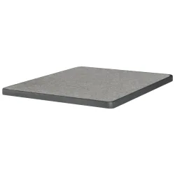 PULSIVA Tischplatte Sevelit quadratisch; 70x70 cm (LxB); steingrau; quadratisch