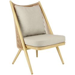 VEGA Outdoor Lounge Sessel Isola; 65x73x94 cm (BxTxH); beige