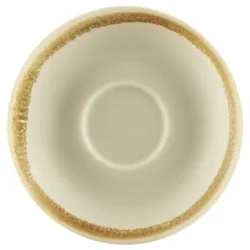 PULSIVA Espresso-Untertasse Glaze 2.0; 11.5 cm (Ø); sand; rund; 6 Stück / Pack