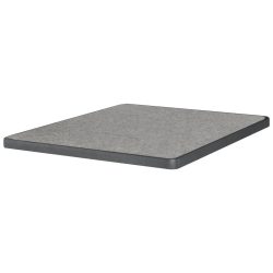 PULSIVA Tischplatte Sevelit quadratisch; 60x60 cm (LxB); steingrau; quadratisch