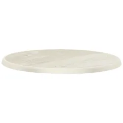 PULSIVA Tischplatte Sevelit rund; 70 cm (Ø); pinie/weiss; rund