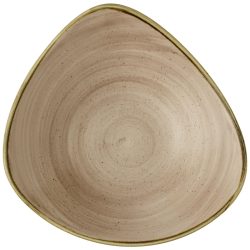 Churchill Teller tief Stonecast Truffle dreieckig; 600 ml, 23.5x23.5 cm (LxB); hellbraun/braun; dreieckig; 12 Stück / Pack
