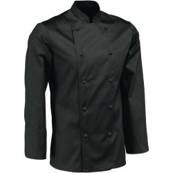 PULSIVA Herrenkochjacke Paolo Langarm; Kleidergrösse 44; schwarz