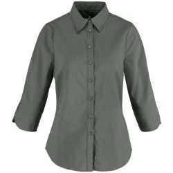 JOBELINE Damen Bluse Porter Dreiviertelarm; Kleidergrösse 50; dunkelgrau