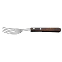 VEGA Jumbo-Steakgabel Picanha; 22 cm (L); silber, Griff braun; 6 Stück / Pack