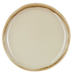 PULSIVA Teller Glaze 2.0 flach; 27 cm (Ø); sand; rund; 6 Stück / Pack
