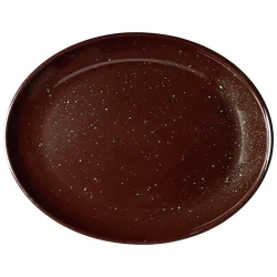 VEGA Platte Alessia oval; 28x22x2.7 cm (LxBxH); braun; oval; 3 Stück / Pack