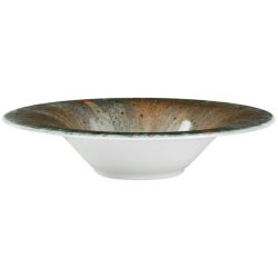 VEGA Pastateller Saturnus; 600 ml, 30x6.5 cm (ØxH); anthrazit/grün/orange; rund; 4 Stück / Pack
