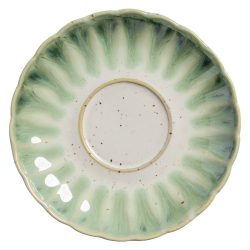 VEGA Espresso-Untertasse Flora; 12.5x2.1 cm (ØxH); grün/beige; rund; 6 Stück / Pack