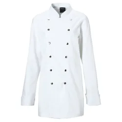 PULSIVA Damenkochjacke Lucia Langarm; Kleidergrösse 56; weiss