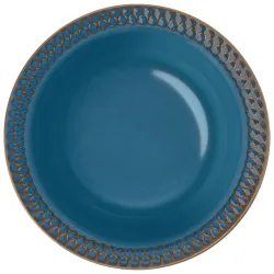 VEGA Teller tief Aranda; 300 ml, 23.5x3.4 cm (ØxH); blau; rund; 4 Stück / Pack