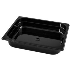 VEGA GN-Behälter Nero 1/2; GN 1/2, 4000 ml, 32.5x26.5x6.5 cm (LxBxT); schwarz