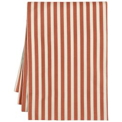 ERWIN M. Meterware Outdoor-Tischdecke Valiano; 140 cm (B); rot/weiss