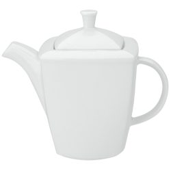 VEGA Kaffeekanne Melbourne mit Deckel; 360 ml, 8.6x8.6x13.5 cm (LxBxH); weiss; quadratisch; 6 Stück / Pack