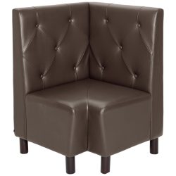 VEGA Eckbank Lerida Kunstleder; 75x75x102 cm (BxTxH); braun