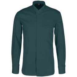 JOBELINE Herren Kochjacke Marco Langarm; Kleidergrösse 46; petrolgrün