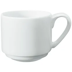 VEGA Kaffee-Obertasse Pallais stapelbar; 200 ml, 7.4x7 cm (ØxH); weiss; rund; 6 Stück / Pack