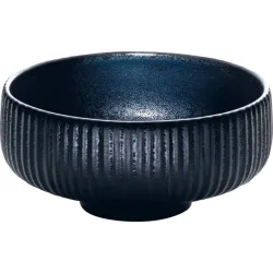 Playground Schüssel Nara Relief; 710 ml, 16x6.2 cm (ØxH); schwarz; 6 Stück / Pack