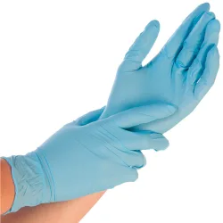 Hygostar Einweg-Nitrilhandschuh Safe Light; Kleidergrösse S; blau; 100 Stück / Pack