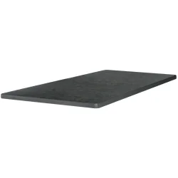 PULSIVA Tischplatte Sevelit rechteckig; 115x70 cm (LxB); anthrazit; rechteckig