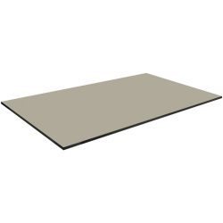 VEGA Outdoor-HPL Tischplatte Compa rechteckig; 139x77 cm (LxB); taupe; rechteckig