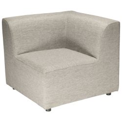 VEGA Outdoor-Lounge-System Modesco Eckelement; 85x85x76 cm (BxTxH); Sitz beige, Gestell beige