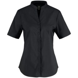 JOBELINE Damen Bluse Lani Kurzarm; Kleidergrösse 42; schwarz