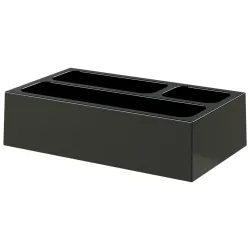 JVD Zusatztablett Orchestro mit Fächern; 12x7x3 cm (LxBxH); schwarz; rechteckig