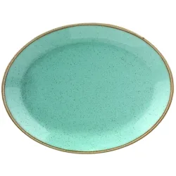 VEGA Platte Sidina oval; 31x23.5x3.1 cm (LxBxH); türkis; oval; 6 Stück / Pack