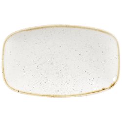 Churchill Chefs Oblong Platte Stonecast Barley White; 20x12.1 cm (LxB); weiss/braun; rechteckig; 12 Stück / Pack