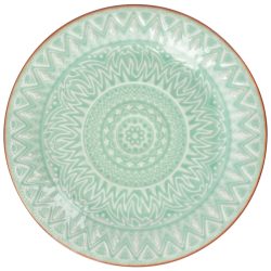 PULSIVA Teller Indie flach; 21x2.5 cm (ØxH); mint; rund; 4 Stück / Pack