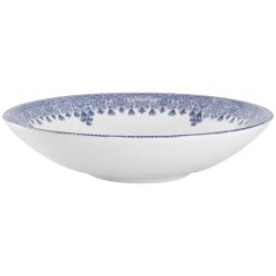 VEGA Teller tief Nonna  mit Dekor; 700 ml, 21.5x5 cm (ØxH); blau/weiss/rosé; rund; 6 Stück / Pack