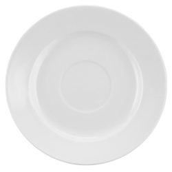 PULSIVA Kaffee-/Cappuccino-/Suppen-Untertasse Rondon; 15.8 cm (Ø); weiss; rund; 6 Stück / Pack