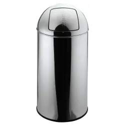 PULSIVA Mülleimer Elliot; 50000 ml, 35x72 cm (ØxH); silber; rund