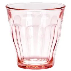 Duralex Universalglas  Picardie farbig; 250 ml, 8.7x9 cm (ØxH); rosé; 6 Stück / Pack