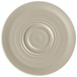 VEGA Espresso-Untertasse Kanas  mit Relief; 11.4x1.3 cm (ØxH); beige; rund; 6 Stück / Pack