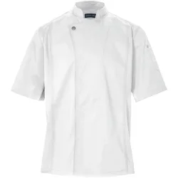 JOBELINE Herren Kochjacke Carter Kurzarm; Kleidergrösse 44; weiss