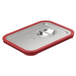 Rieber GN Steckdeckel 1/2 wasserdicht Rieber; GN 1/2, 32.5x26.5 cm (LxB); silber