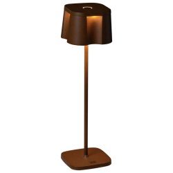 Konstsmide LED Tischleuchte Nice; 10x36 cm (ØxH); rostbraun
