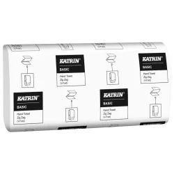 Katrin Falthandtuch 1-lagig Z-Falz; 23.2x23 cm (LxB); grau; 20 Stück / Pack