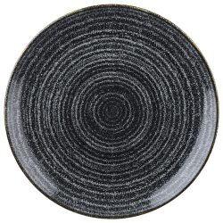 Churchill Teller flach Studio Prints Charcoal Black Coupe; 16.5 cm (Ø); schwarz; rund; 12 Stück / Pack