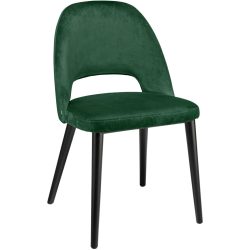 VEGA Polsterstuhl Tonda; 51x64x78 cm (BxTxH); Sitz tannengrün, Gestell schwarz