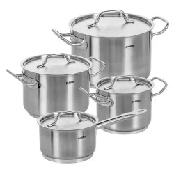 PULSIVA Kochtopf-Set Chef 8-teilig; silber