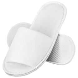 ERWIN M. Hotelslipper Lance offen; Schuhgrösse universal; weiss; 10 Paar / Pack
